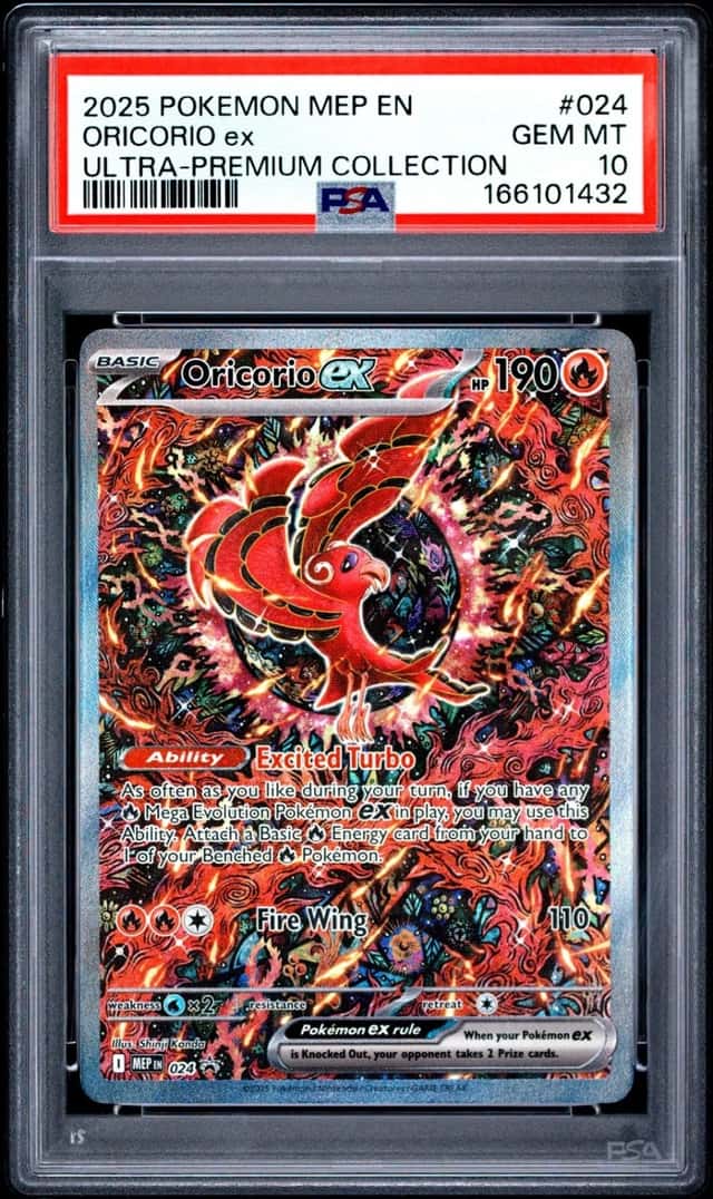 2025 POKEMON MEP ULTRA-PREMIUM COLLECTION #024 ORICORIO EX PSA 10