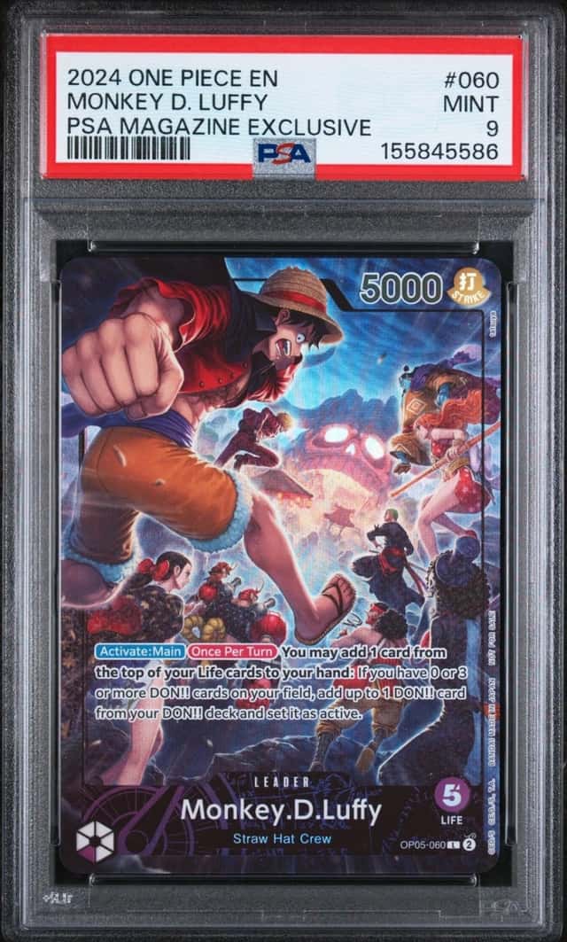 2024 ONE PIECE PROMOS PSA MAGAZINE EXCLUSIVE #060 MONKEY D. LUFFY PSA 9