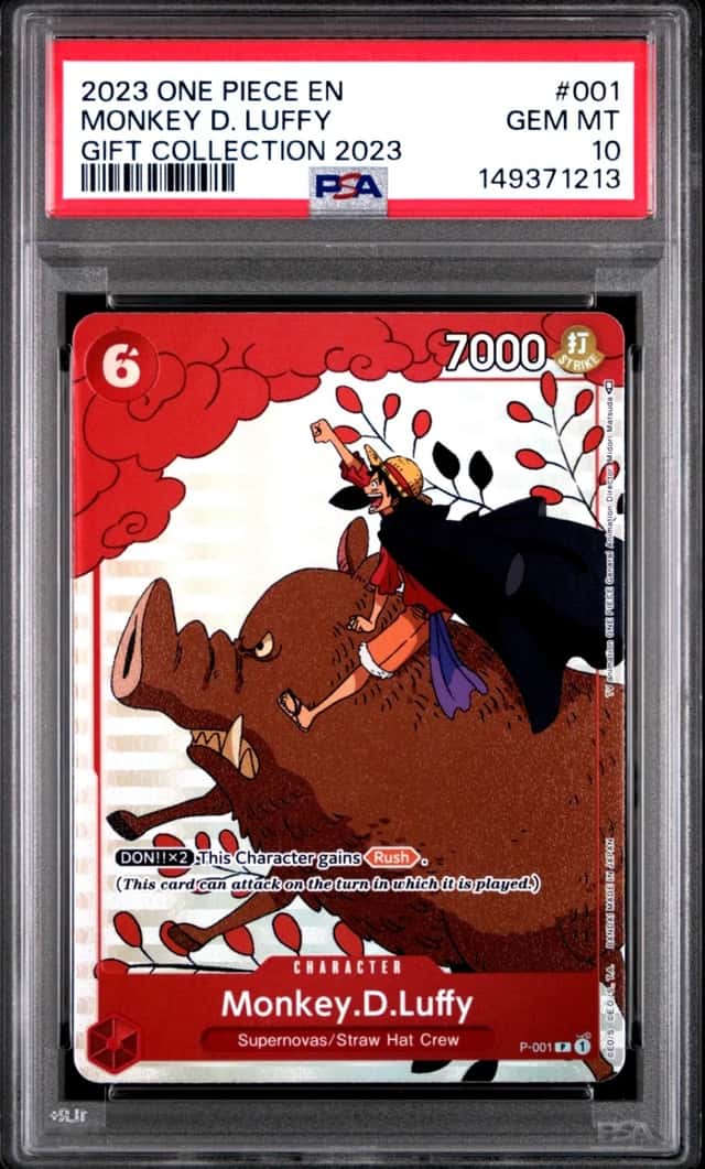 2023 ONE PIECE MONKEY D. LUFFY GIFT COLLECTION 2023 #001 PSA 10
