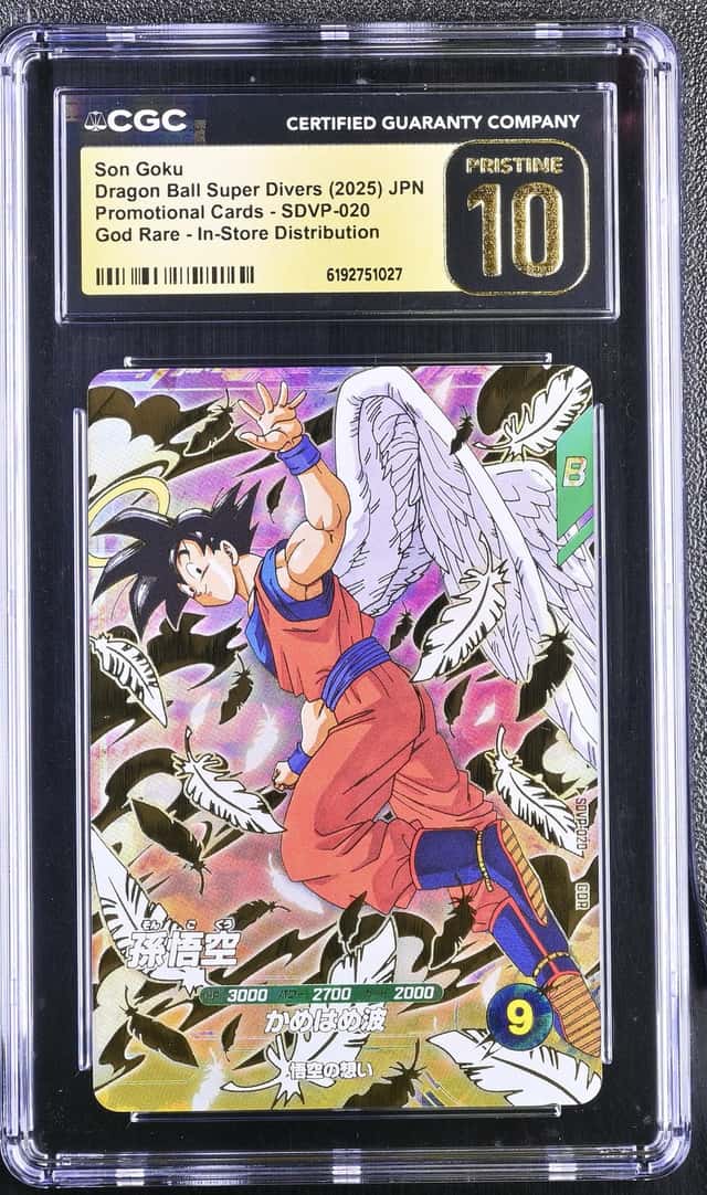 2025 Dragon Ball Super Divers Japanese Promo Store Son Goku GDR #SDVP-020 CGC 10 PRISTINE