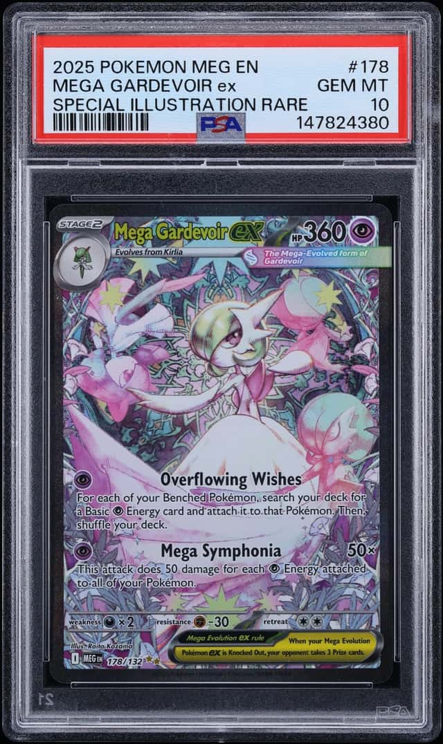 2025 Pokemon Mega Evolution SIR Mega Gardevoir Ex #178 PSA 10 GEM MINT
