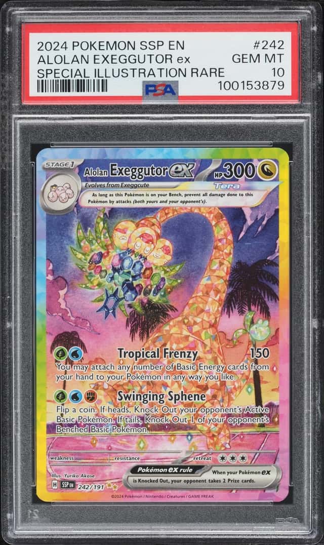 2024 Pokemon Scarlet & Violet Surging Sparks SIR Alolan Exeggutor ex #242 PSA 10 GEM MINT