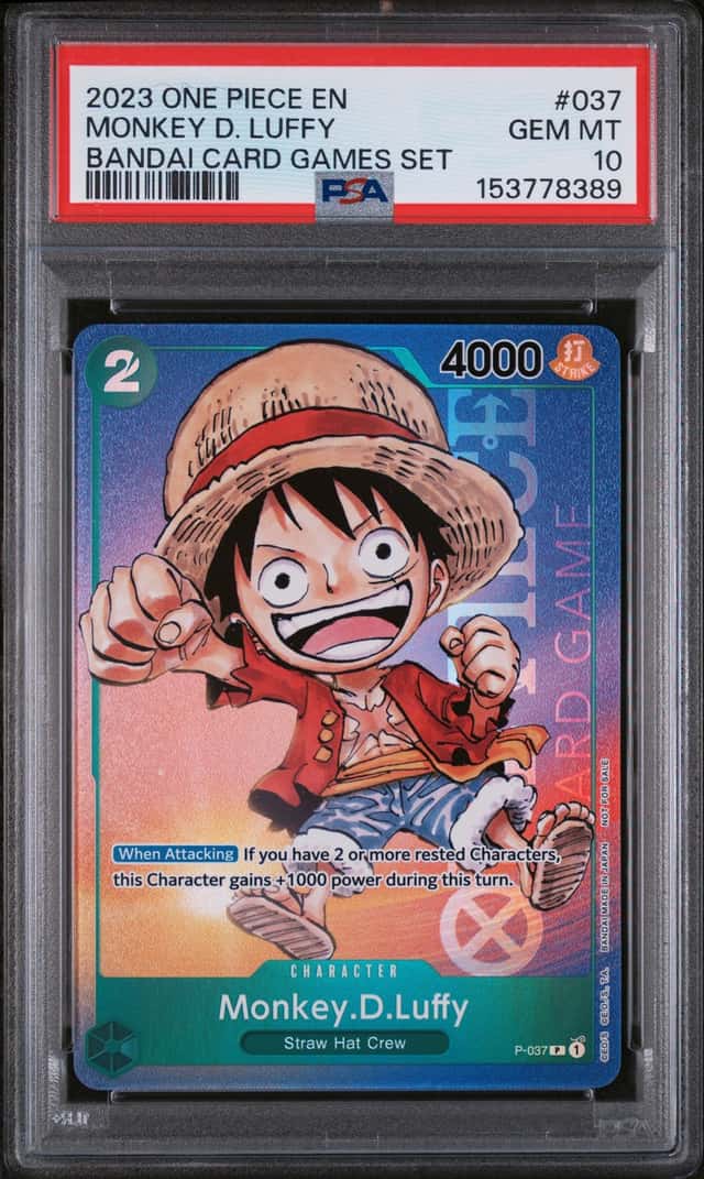 2023 One Piece Promo Bandai Card Games Set Monkey D. Luffy #P037