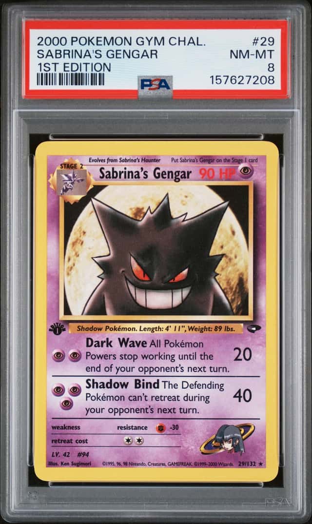2000 Pokemon Gym Challenge 1st Edition Sabrina's Gengar #29