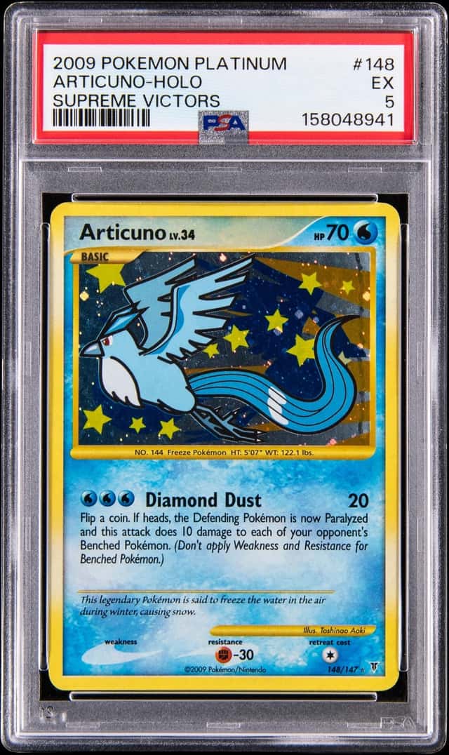 2009 Pokemon Platinum Supreme Victors Holo #148 Articuno - PSA EX 5
