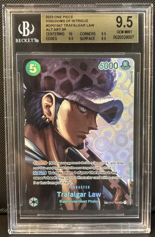 2023 One Piece Trafalgar Law Kingdoms Of Intrigue SP OP01-047 BGS 9.5