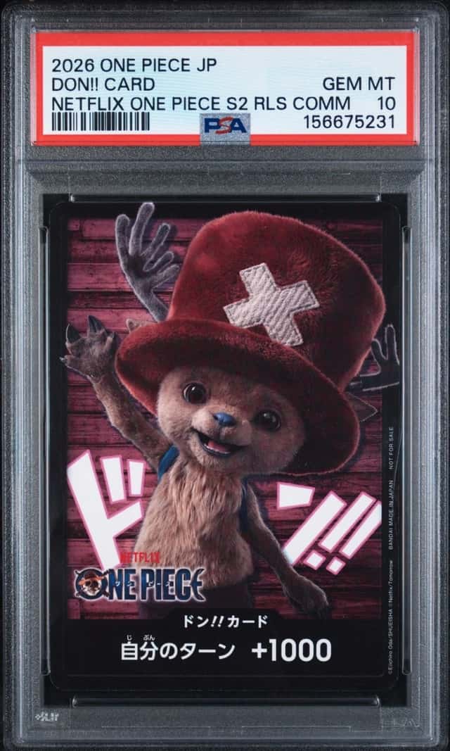 2026 ONE PIECE JAPANESE PROMOS NETFLIX SEASON 2 RELEASE DON!! CARD PSA 10