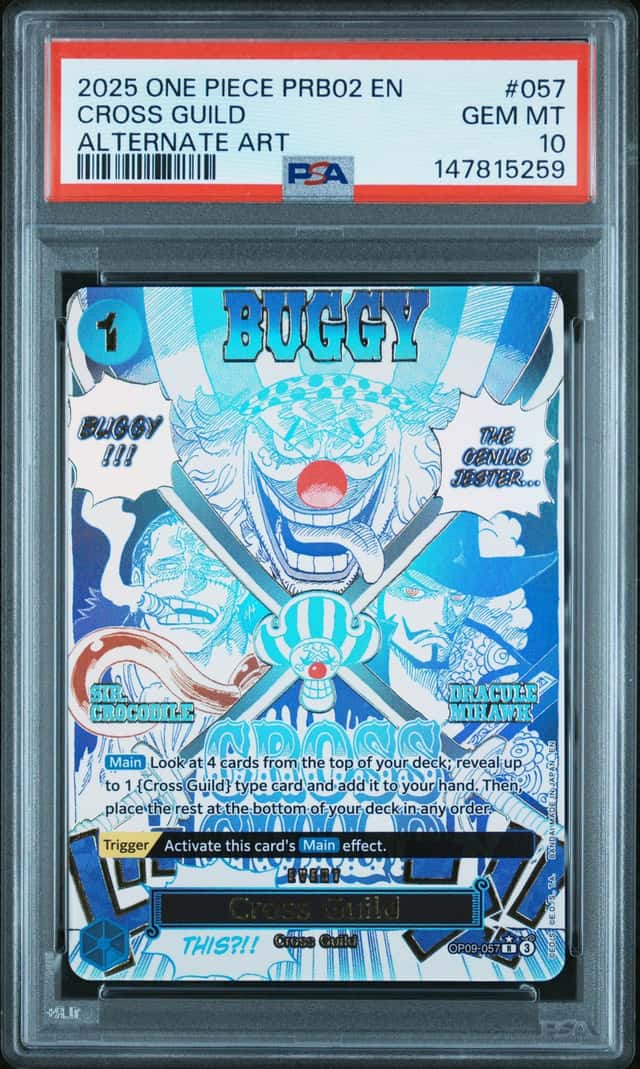 2025 One Piece PRB-02 Premium Booster - The Best Vol. 2 Alternate Art #057 Cross Guild - PSA GEM MT 10