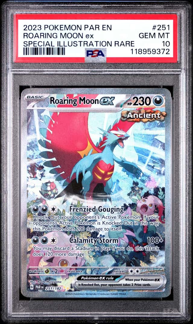 2023 Pokemon Scarlet and Violet Paradox Rift Special Illustration Rare Roaring Moon Ex #251
