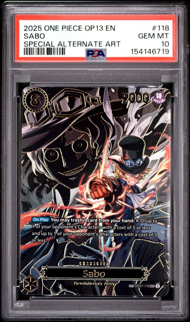 2025 One Piece Carrying On His Will Special Alternate Art Sabo #OP07118