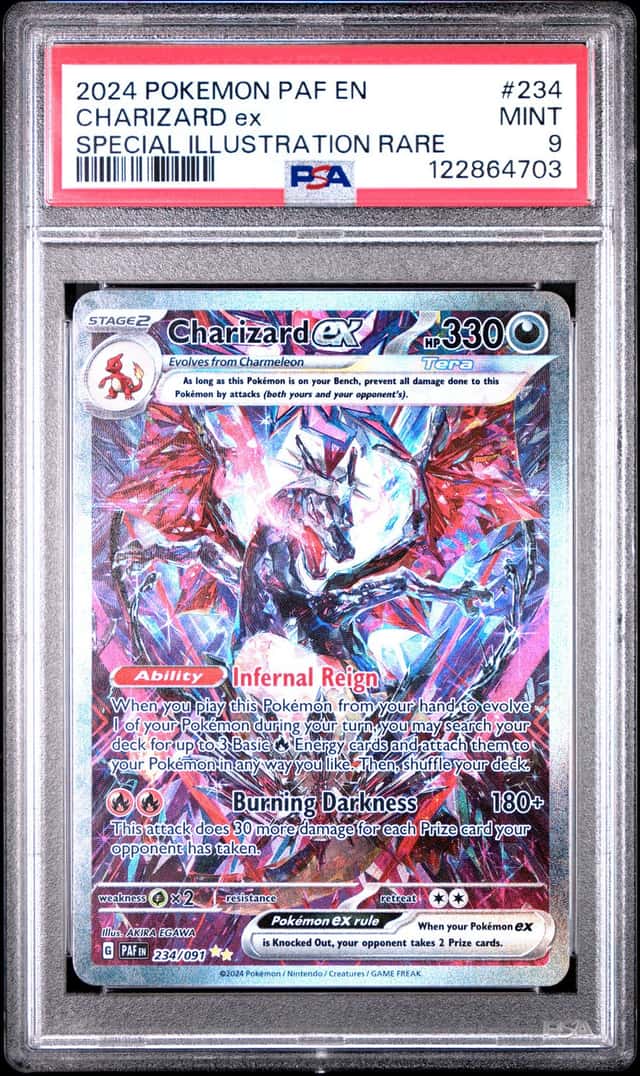 2024 Pokemon Scarlet and Violet Paldean Fates Special Illustration Rare Charizard Ex #234