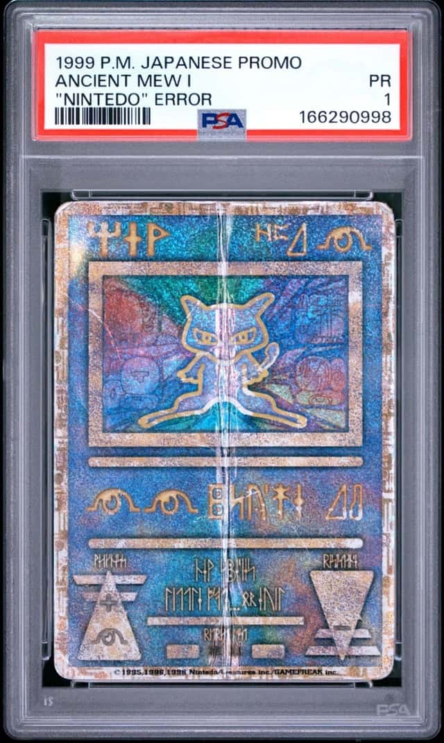 1998-99 POKEMON JAPANESE POKEMON JAPANESE PROMO ANCIENT MEW I PSA 1