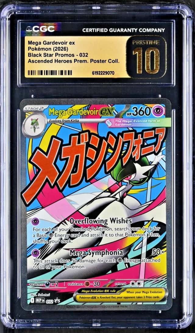 2026 Pokémon Mega Gardevoir ex AH Prem. Poster Coll. BSP #032 CGC PRISTINE 10