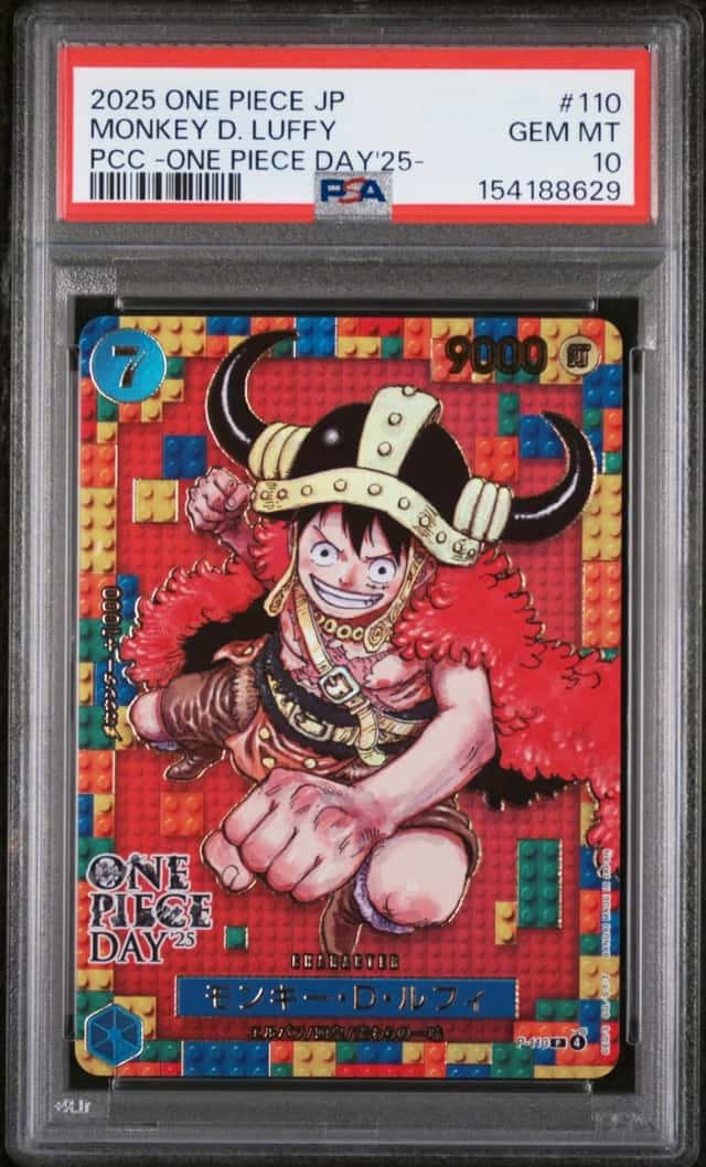 2025 ONE PIECE JAPANESE PREMIUM COLLECTION OP DAY'25 #110 MONKEY D. LUFFY PSA 10