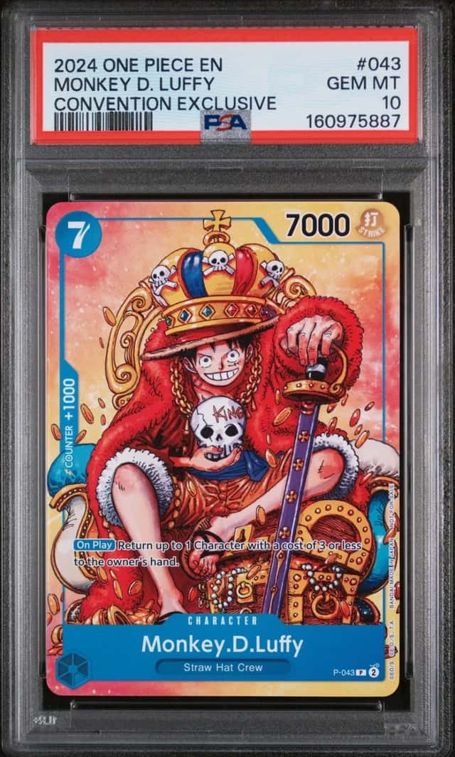 2024 ONE PIECE PROMOS CONVENTION EXCLUSIVE #043 MONKEY D. LUFFY PSA 10