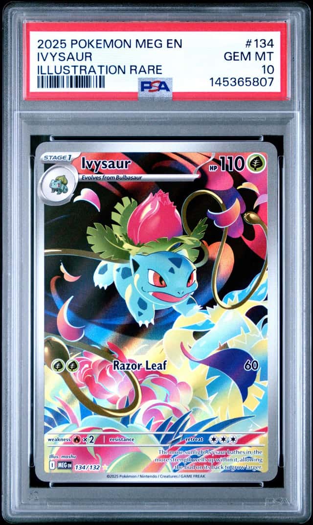 2025 Pokemon Mega Evolution Illustration Rare Ivysaur #134