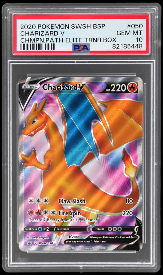 2020 Pokemon Sword and Shield Black Star Promo Champion's Path Elite Trainer Box Charizard V #SWSH050