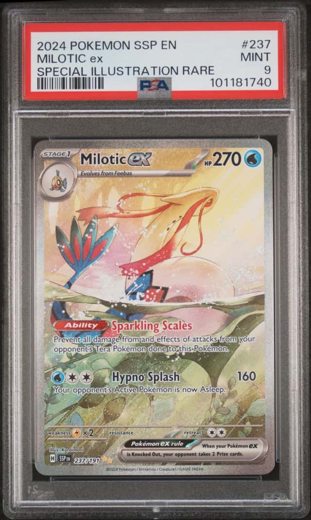 2024 Pokemon Scarlet and Violet Surging Sparks Special Illustration Rare Milotic Ex #237