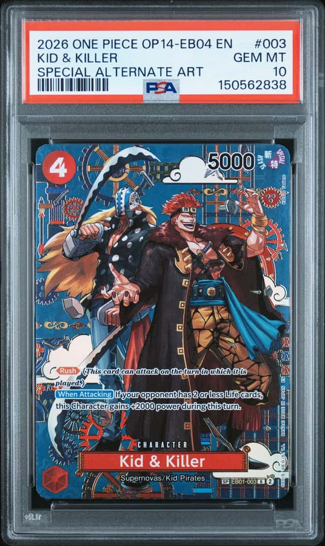 2026 One Piece the Azure Sea's Seven Special Alternate Art Kid and Killer #EB01-003