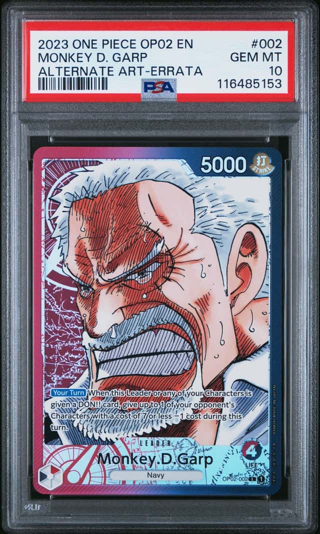 2023 One Piece Paramount War Alternate Art Errata Monkey D. Garp #2