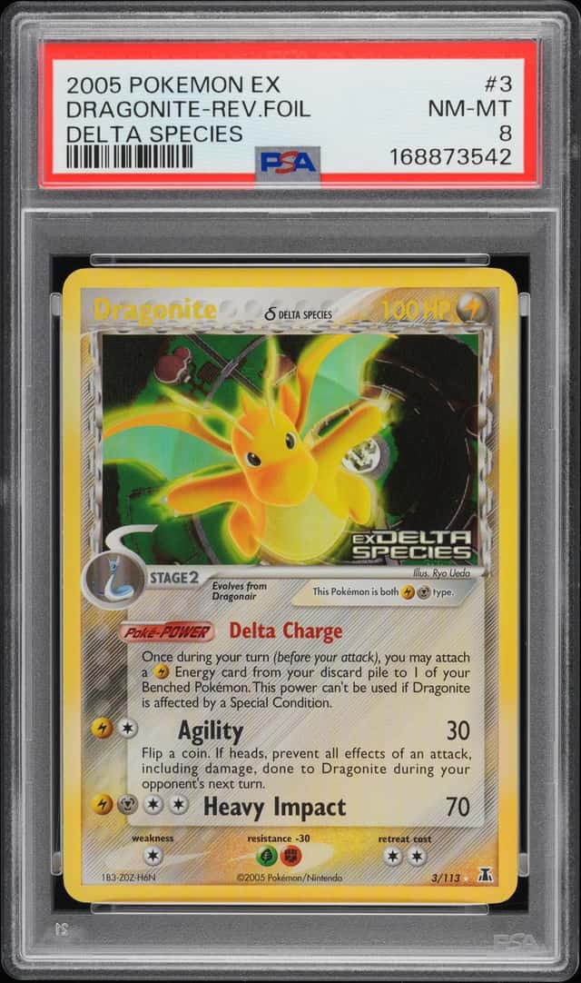 2005 Pokemon Ex Delta Species Reverse Holo Dragonite #3