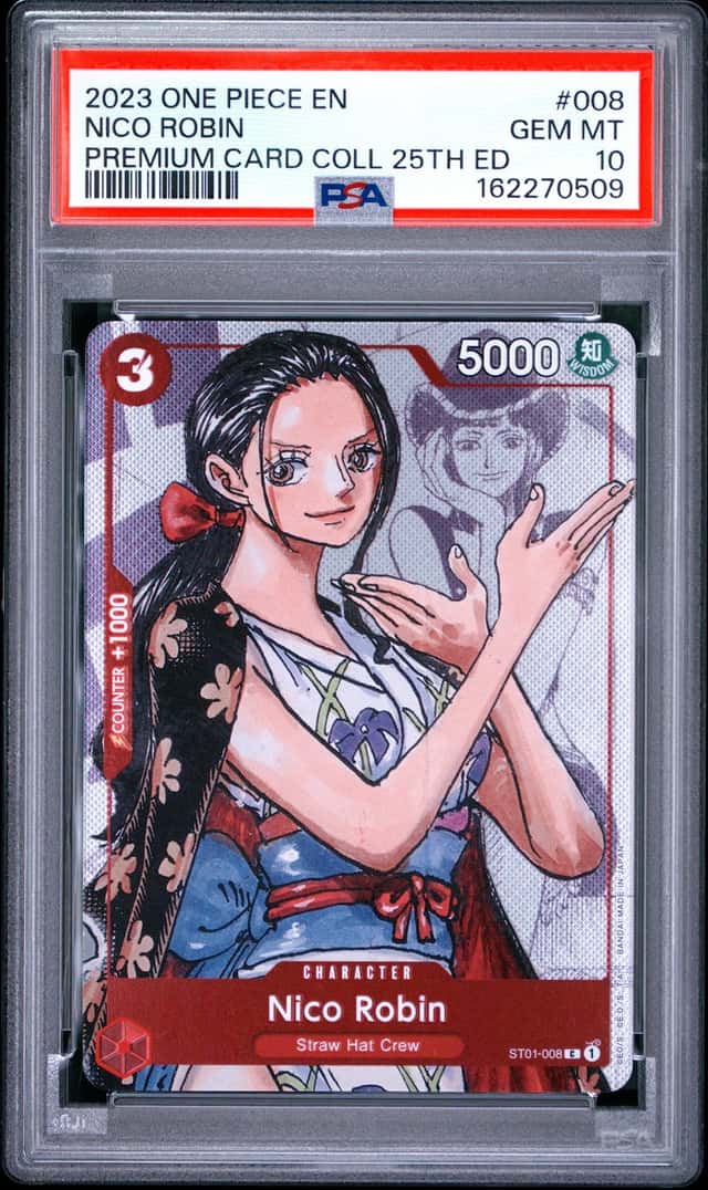 2023 ONE PIECE PREMIUM CARD COLLECTION 25TH EDITION #008 NICO ROBIN PSA 10