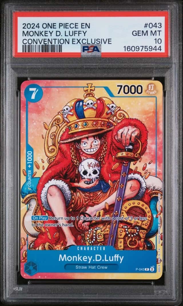 2024 ONE PIECE PROMOS CONVENTION EXCLUSIVE #043 MONKEY D. LUFFY PSA 10