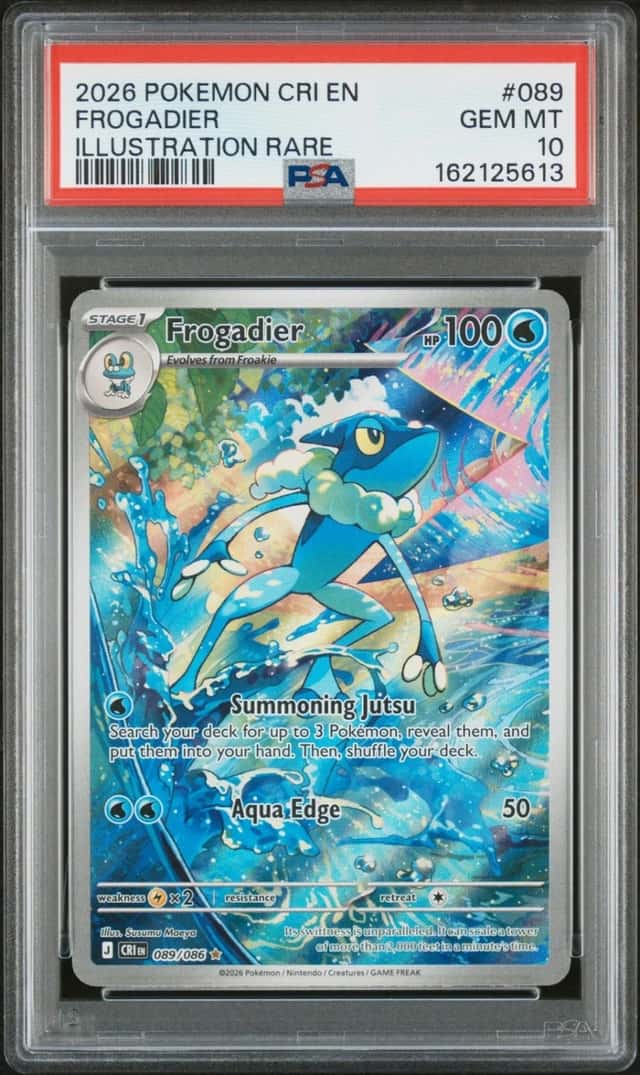 2026 POKEMON CRI EN-CHAOS RISING ILLUSTRATION RARE #089 FROGADIER PSA 10