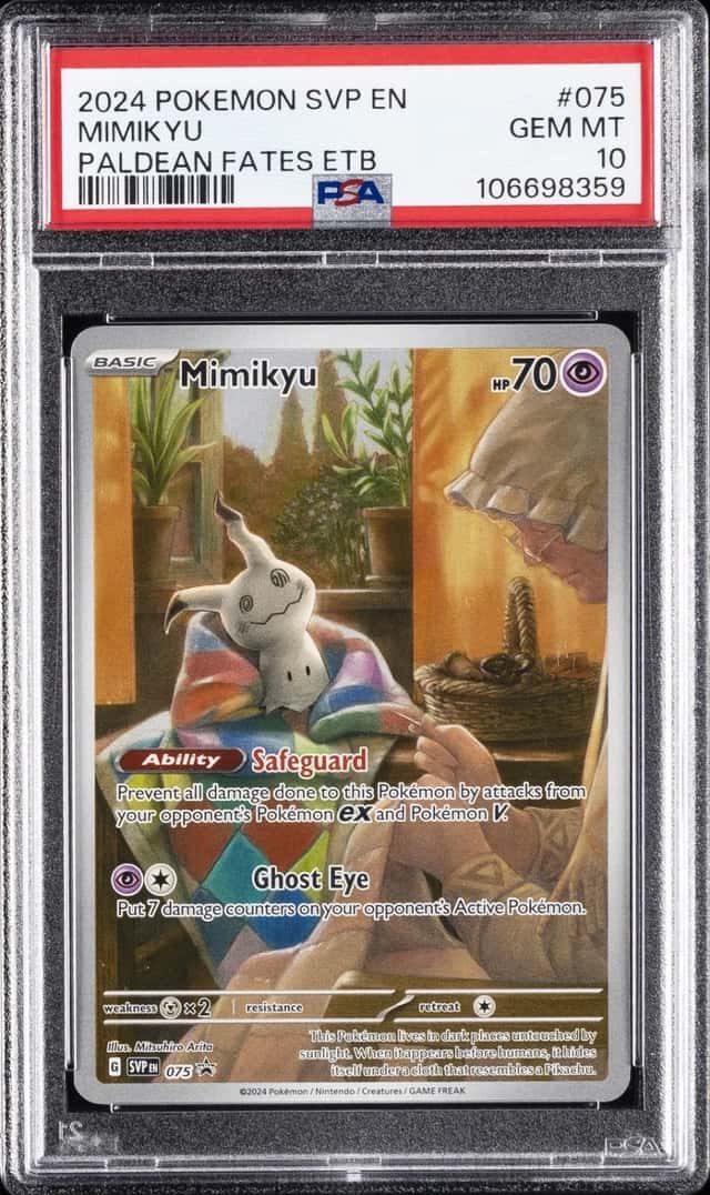 2024 POKEMON SVP EN-SV BLACK STAR PROMO #075 MIMIKYU PSA 10