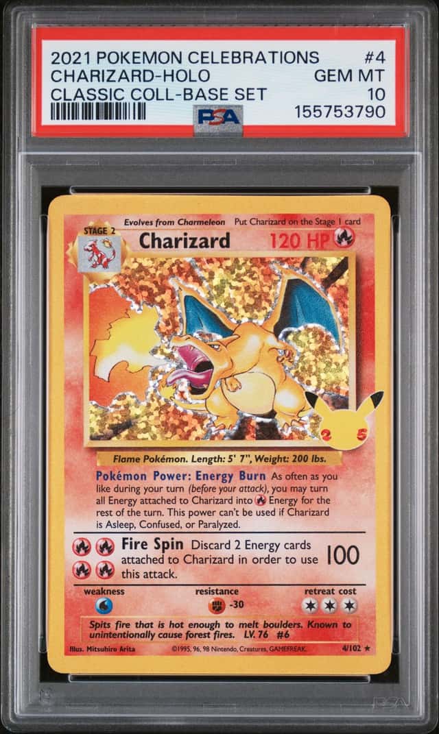 PSA 10 Pokémon Celebrations 2021 Charizard Holo #4
