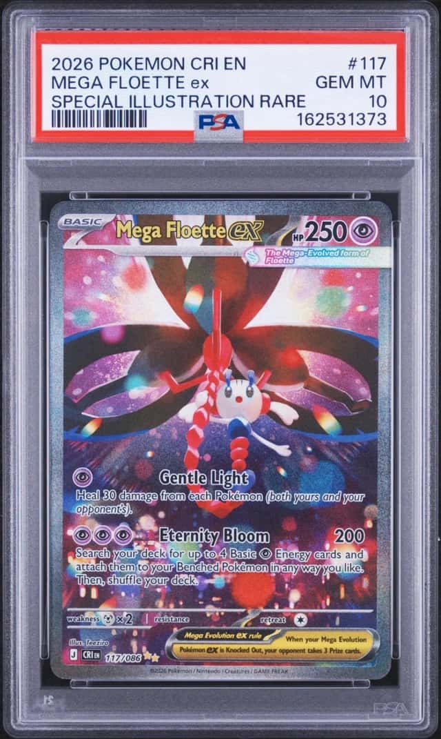 2026 Pokemon Chaos Rising Floette ex Special Illustration Rare #117/086 PSA 10