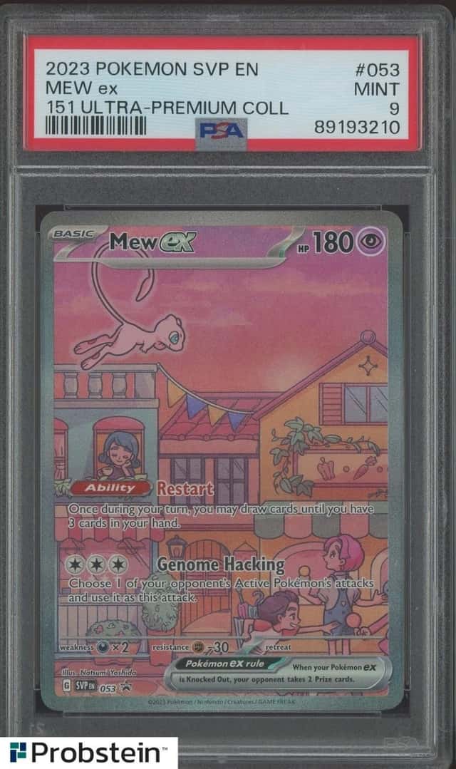 2023 Pokemon SVP EN 151 Ultra Premium UPC #053 Mew ex PSA 9 MINT