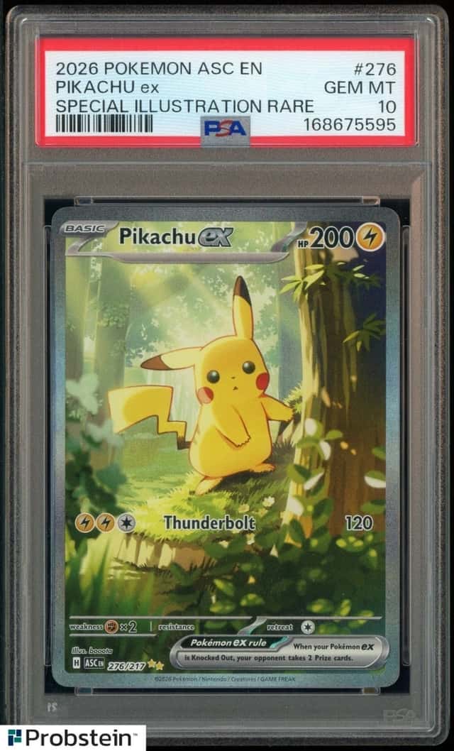 2026 Pokemon ASC EN Special Illustration Rare #276 Pikachu ex PSA 10 GEM MINT