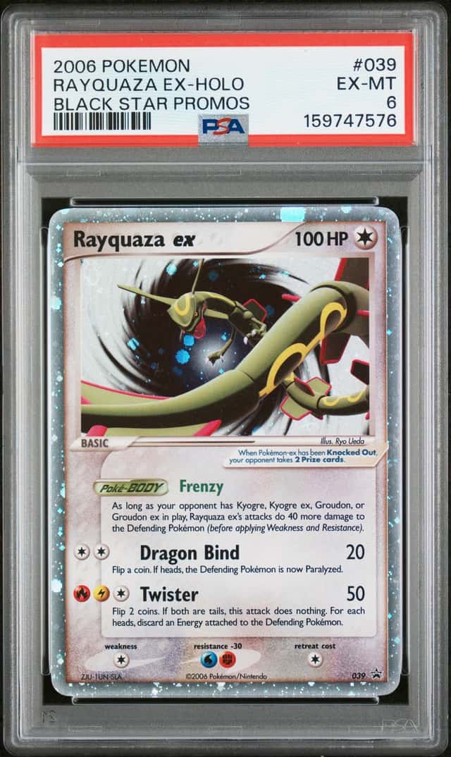 2006 Pokemon Black Star Promos BSP #039 Rayquaza Ex Holo PSA 6 EX-MT