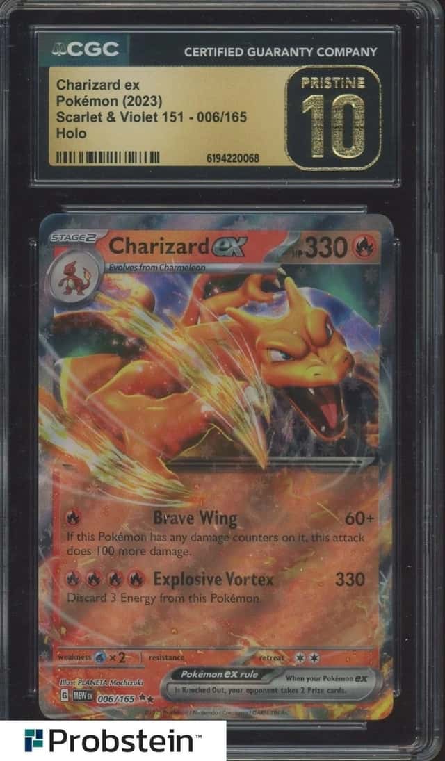2023 Pokemon MEW EN Double Rare #006 Charizard ex CGC 10 PRISTINE
