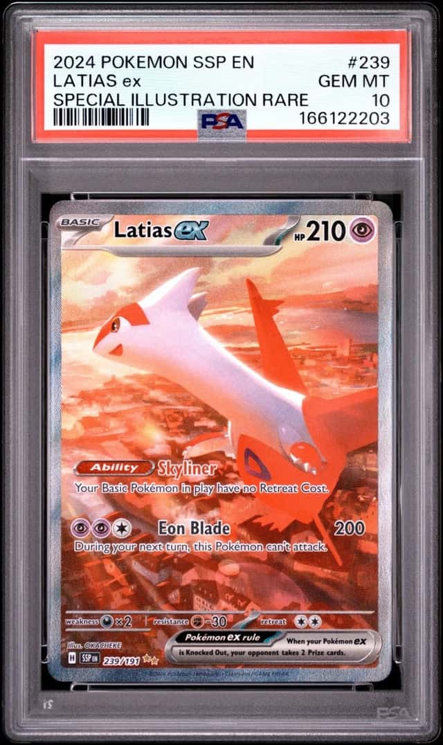 2024 POKEMON SSP EN-SURGING SPARKS SPECIAL ILLUSTRATION RARE LATIAS EX PSA 10