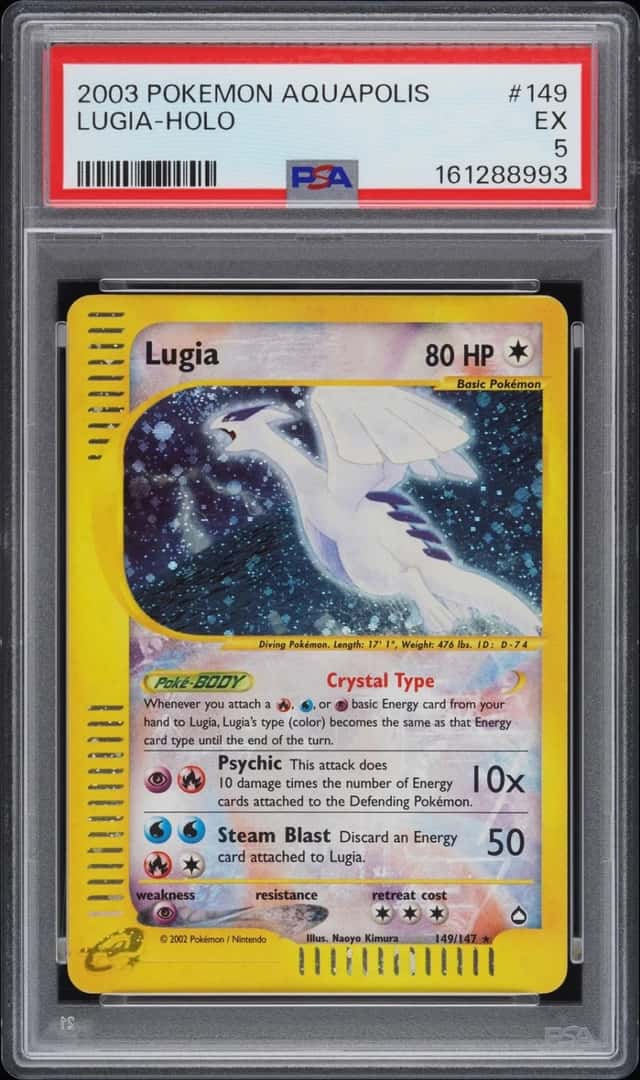 2003 POKEMON AQUAPOLIS #149 LUGIA-HOLO PSA 5