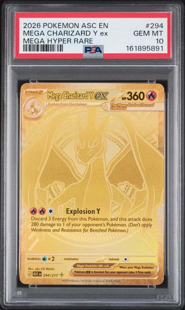 2026 POKEMON ASC EN-ASCENDED HEROES MEGA HYPER RARE MEGA CHARIZARD Y EX PSA 10