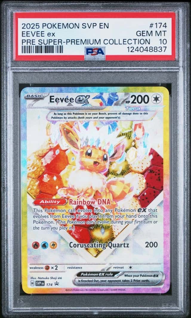 Pokemon Eevee ex Promo 174 Prismatic Evolutions Super Premium Coll. PSA 10