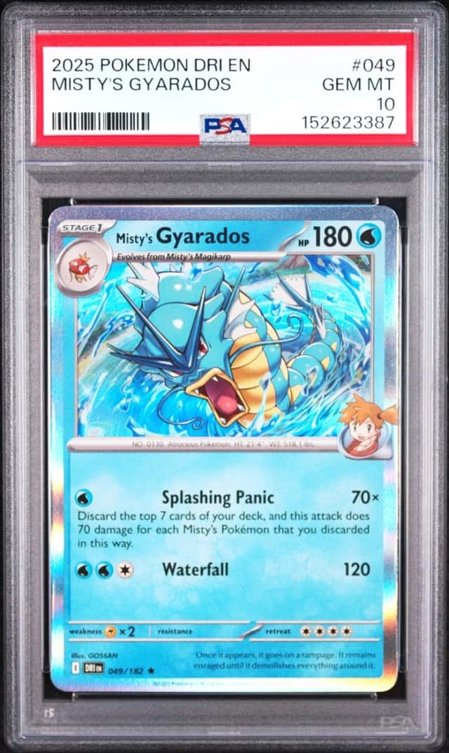 2025 POKEMON DRI EN-DESTINED RIVALS #049 MISTY'S GYARADOS PSA 10