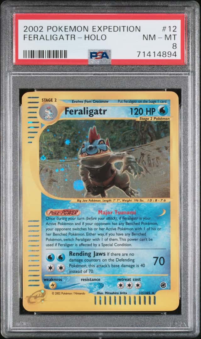 Pokemon Feraligatr Holo Expedition 12/165 PSA 8
