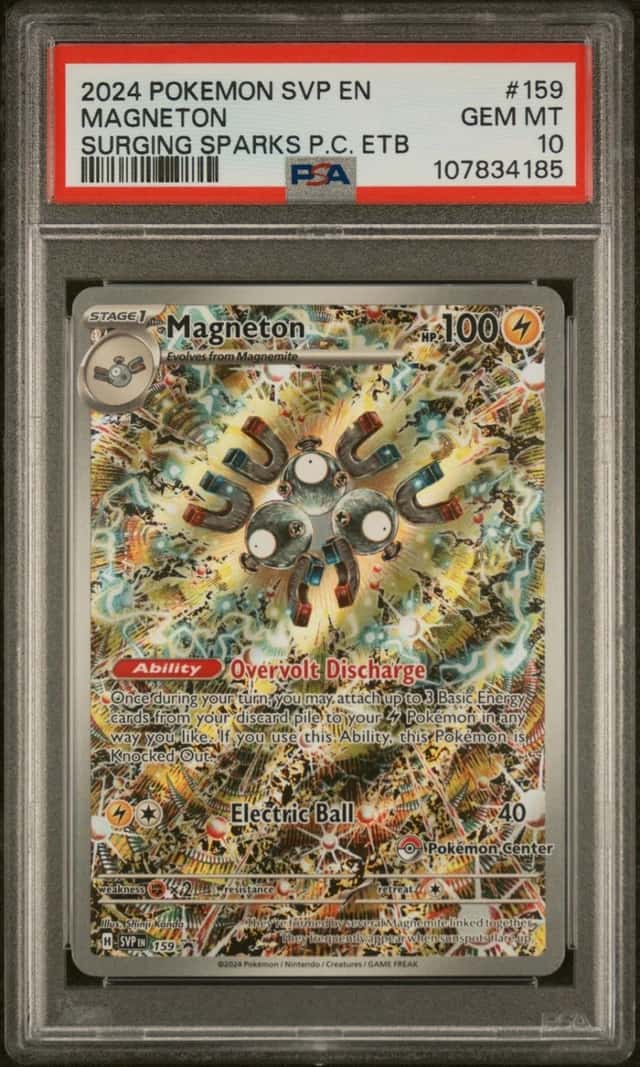 Pokemon Magneton Promo 159 Surging Sparks Pokemon Center ETB PSA 10 Gem Mint