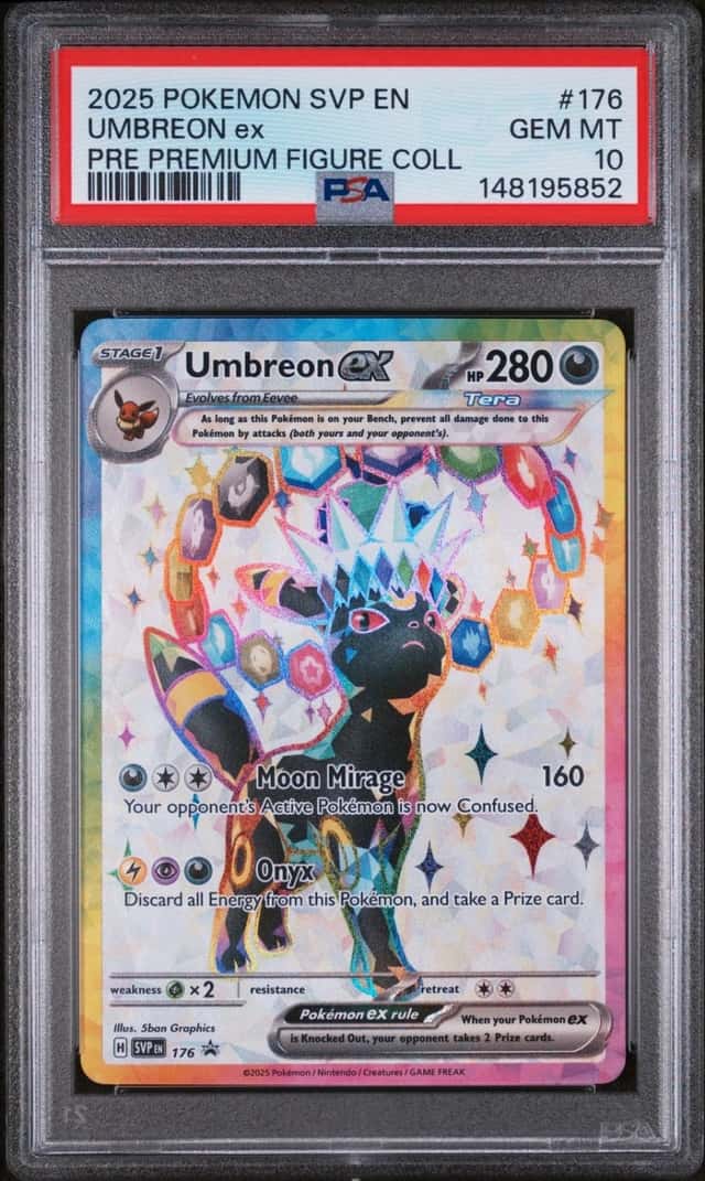 Pokemon Umbreon ex Promo 176 Prismatic Evolutions Premium Figure Coll. PSA 10