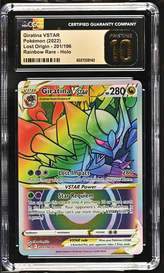 Pokemon Giratina Vstar Lost Origin 201/196 Secret Rare CGC 10 Pristine