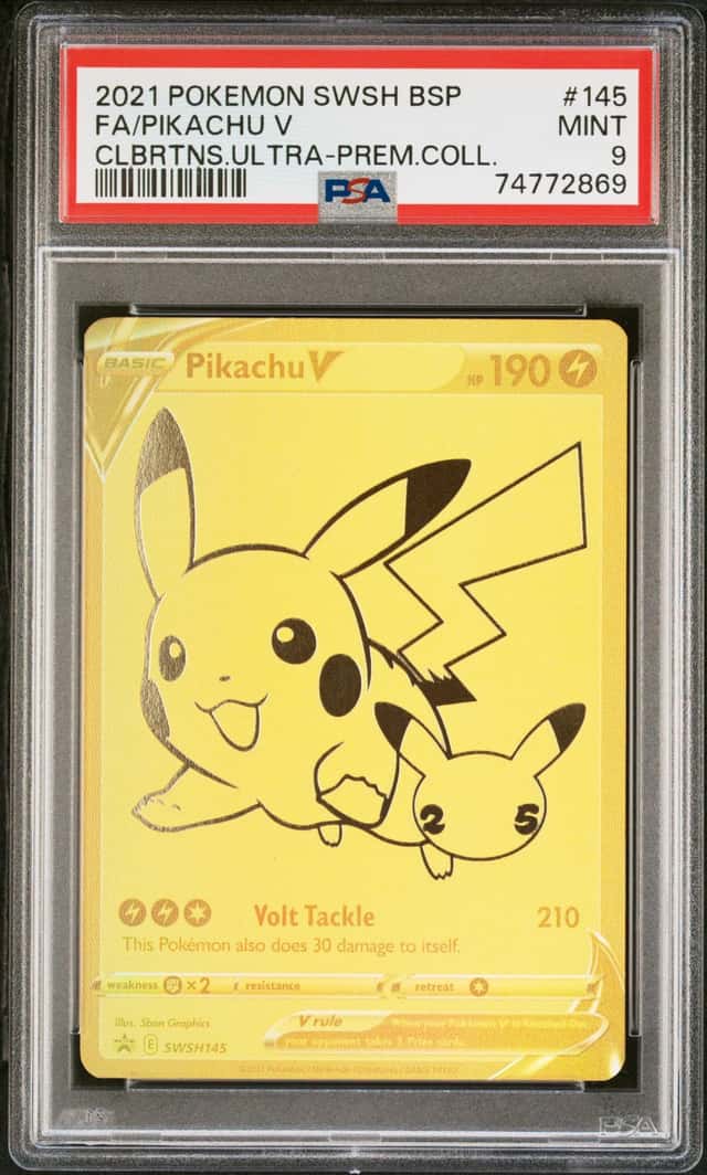 Pokemon Pikachu V SWSH145 Sword & Shield Promo Holo PSA 9 English 2021