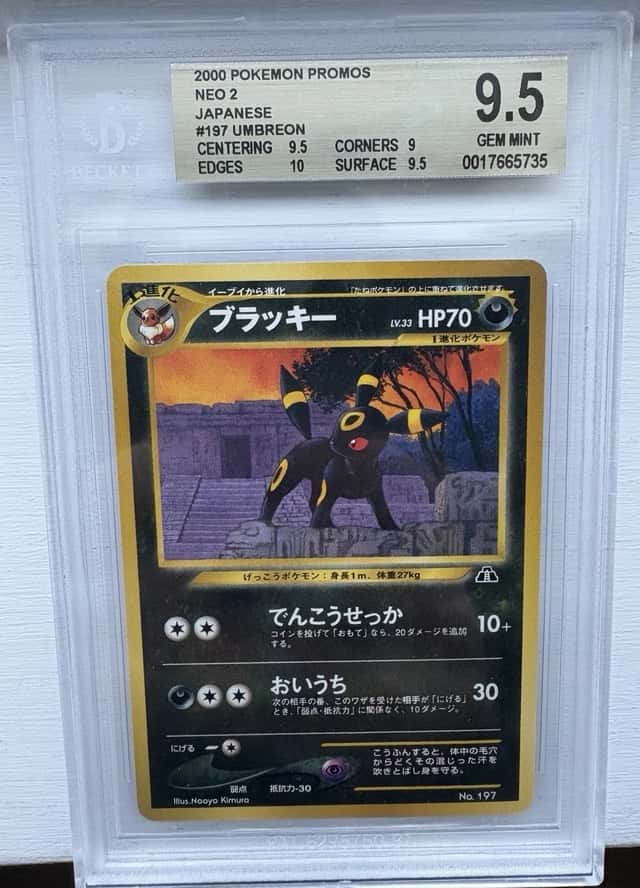 BGS 9.5 Umbreon 197 Neo Premium File 2 Promo Japanese Pokémon TCG 2000