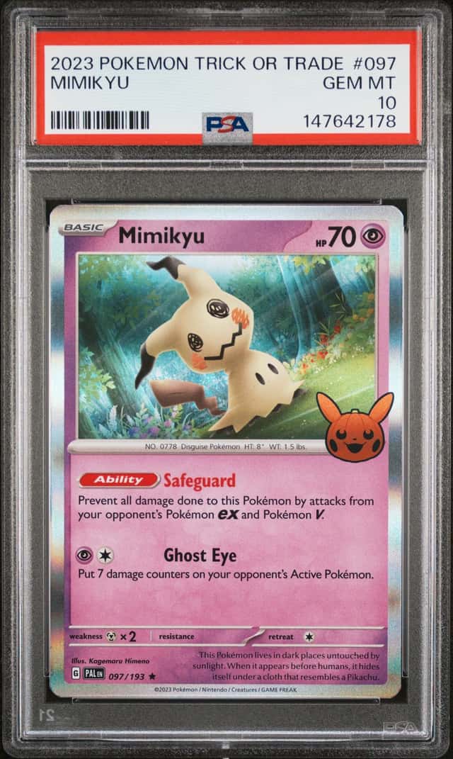 2023 Pokémon Trick Or trade Mimikyu Psa 10