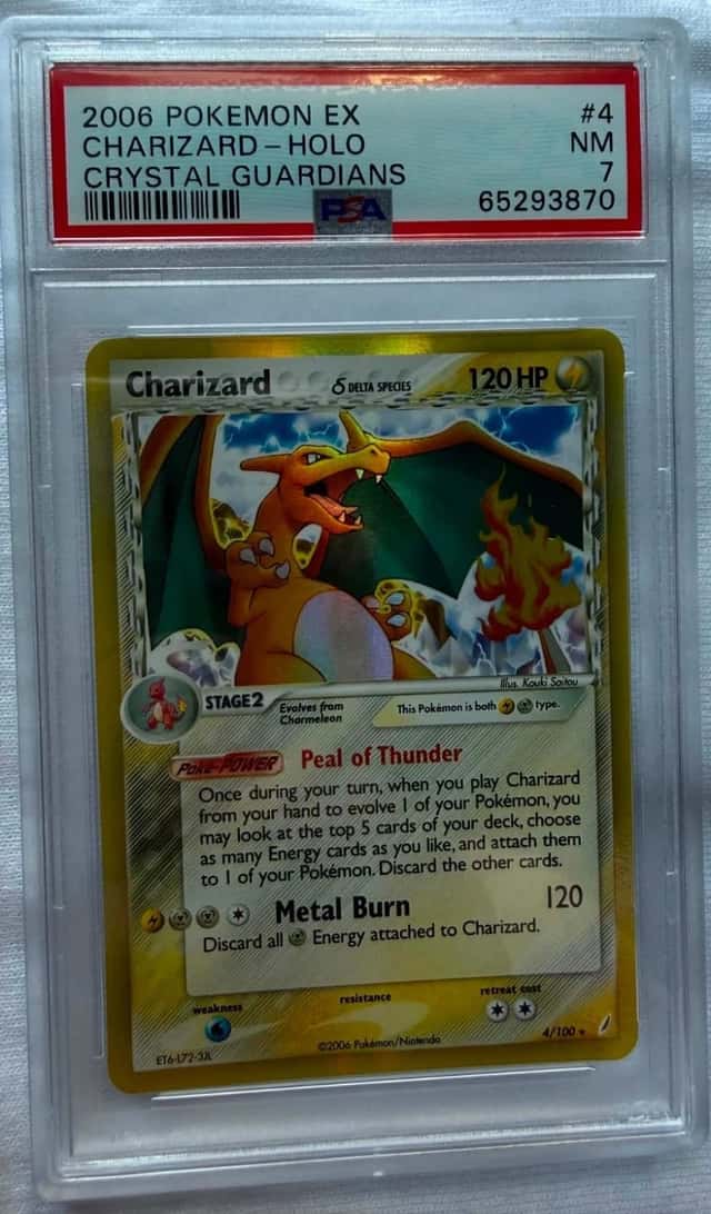 2006 Pokemon EX Charizard Crystal Guardians PSA 7