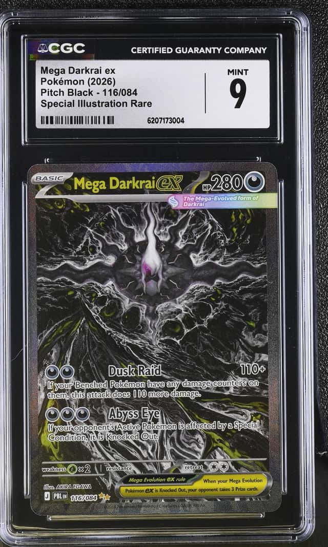 Mega Darkrai EX *CGC 9 (REGRADE?!)* Special Illustration Rare *Pitch Black* #116