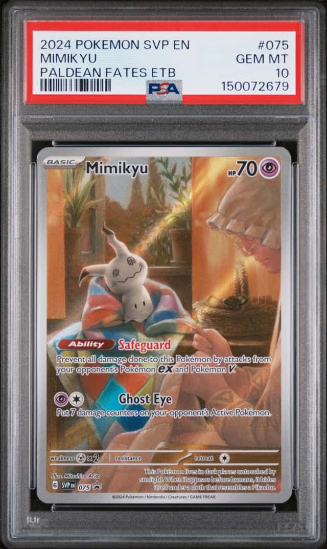 2024 POKEMON SVP EN-SV BLACK STAR PROMO #075 MIMIKYU PSA 10